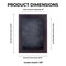 Rich Dark Brown Wood Shadow Box Frame with Acrylic Front - Dark Grey Suede Backing, 30 Sizes